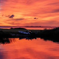 Kihnu kalurite sadam ja ajaloolised Kihnu kaluripaadid